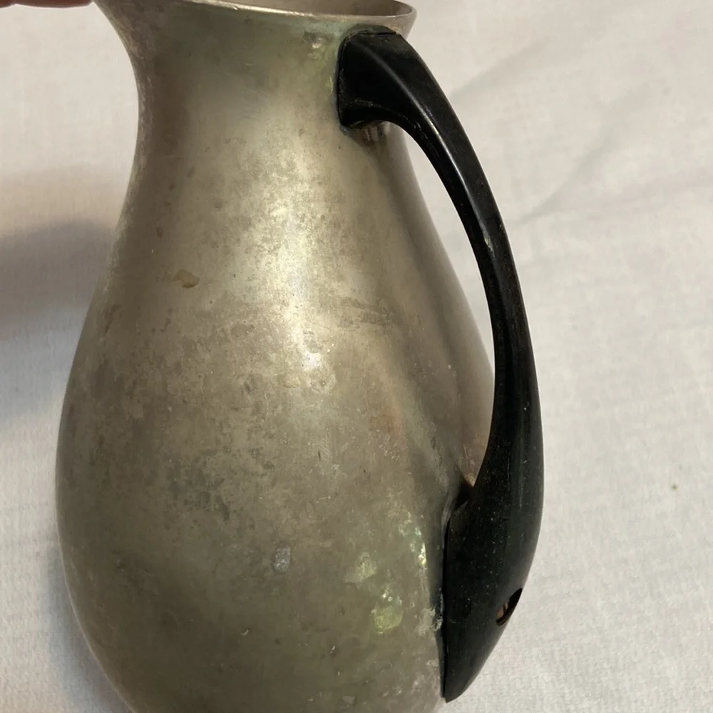 Vintage Puralum Italy Aluminum Small Creamer Dining Pitcher-Collectible - EUC